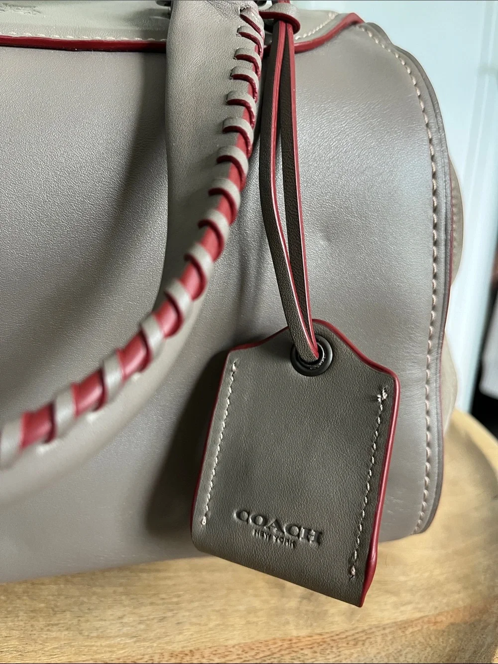 NWT Coach 1941 Ace Satchel Bag 75th Anniversary Gray Whipstitch Limited Edition - Picture 9 of 17